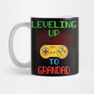 Promoted To Grandad T-Shirt Unlocked Gamer Leveling Up Mug